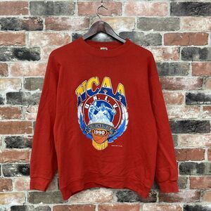 Vintage UNLV Rebels Crewneck Sweatshirt Final Four Basketball Red Mens L 1990